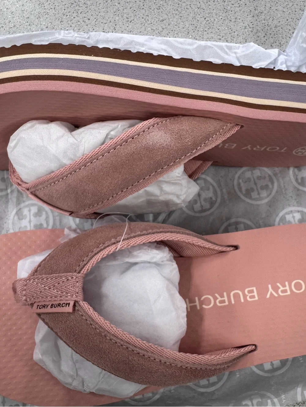 Tory Burch 70’s platform flips flops - Picture 3 of 4